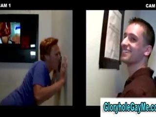 Amateur hetro guy gets Blow Job from homo dude in courtliness hole