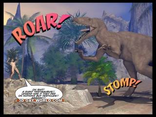 Cretaceous pecker 3d bög komiska sci-fi vuxen klämma berättelse