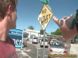 Hard up boys Having Homo dirty video In The Public Street 1 By Outincrowd