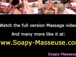 Asiatic maseză frumuseţe soapy laba și jet de sperma